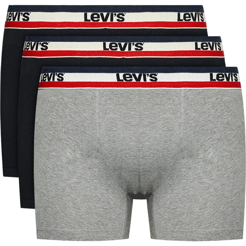 Čierno-sivá sada boxeriek Levis Boxer 3 Pairs Briefs 37149-0544 26755048