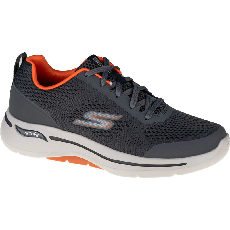 Sivé pánske tenisky Skechers Go Walk Arch Fit 216116-CCOR 32001885