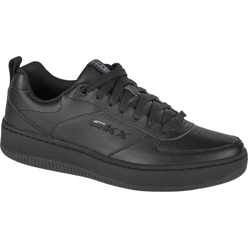 Čierne pánske kožené tenisky Skechers Sport Court 92 237188-BBK 34350664