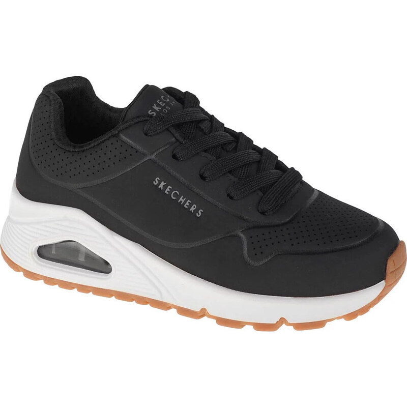 Čierne dievčenské tenisky Skechers Uno Stand On Air 310024L-BLK 31345618