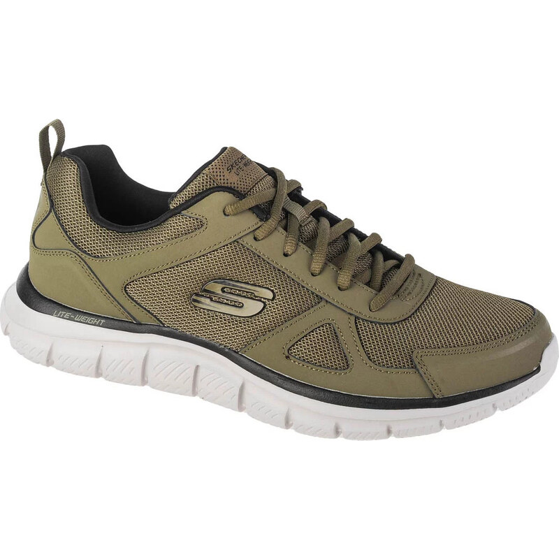 Khaki pánske tenisky Skechers Track-Scloric 52631-OLBK 32173101