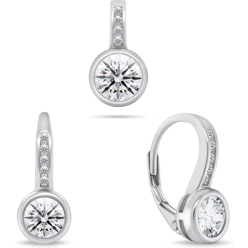 Brilio Silver Elegantný strieborný set šperkov so zirkónmi SET201W 66588228