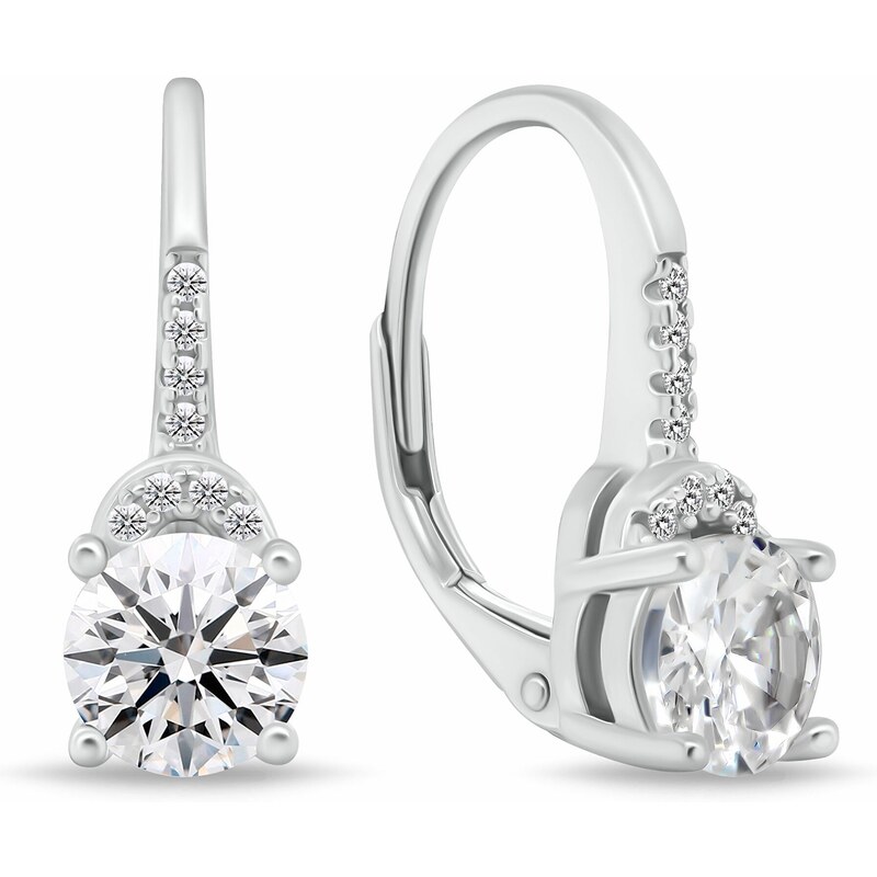 Brilio Silver Očarujúce strieborné náušnice so zirkónmi EA117W 66579749