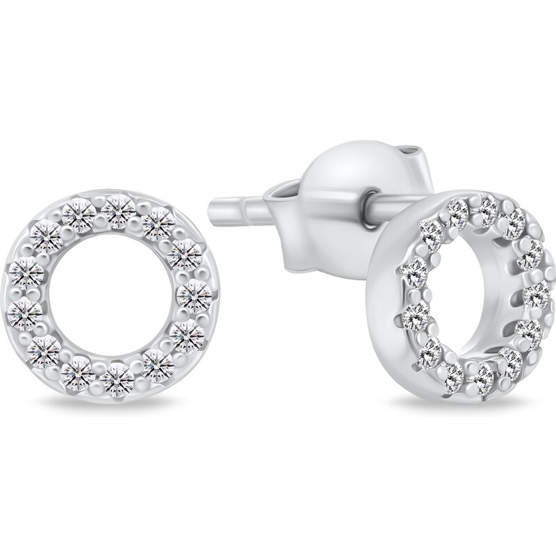Brilio Silver Trblietavé strieborné náušnice kruhy EA102W 66594458