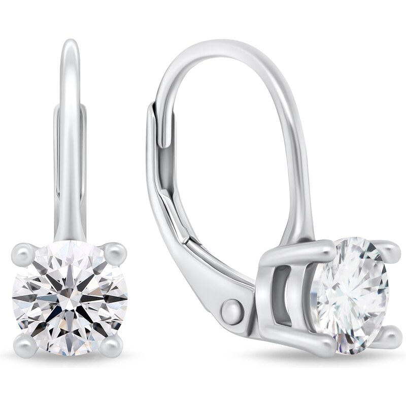 Brilio Silver Módne strieborné náušnice so zirkónmi EA116W 66594036