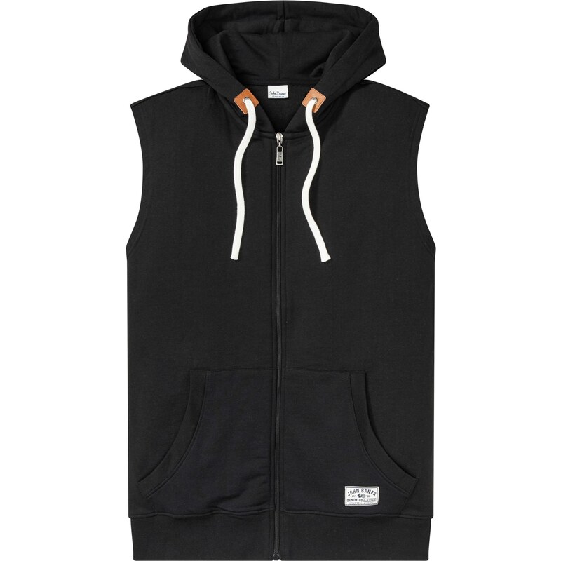 bonprix Mikinová vesta s kapucňou z mäkkého bavlneného mixu, farba 45570386