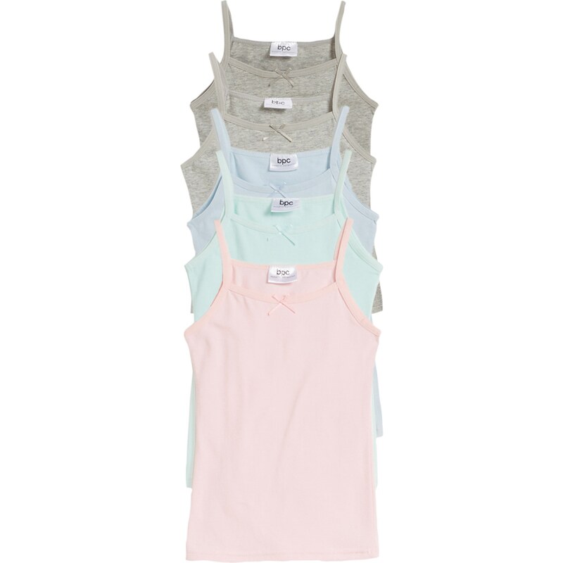 bonprix Tielko s mäkkou bavlnou (5 ks), farba šedá 44827680