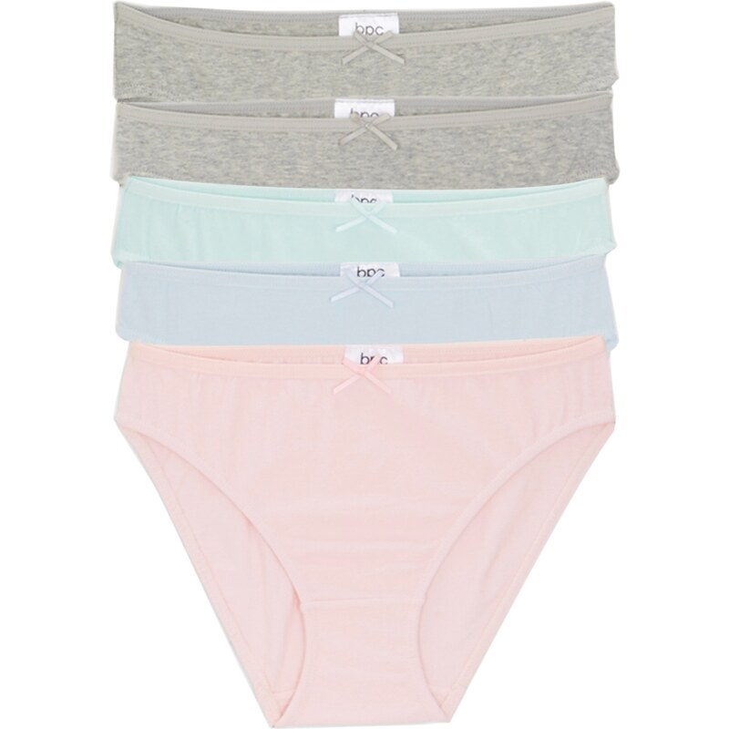 bonprix Dievčenské nohavičky (5 ks), farba šedá 44827720