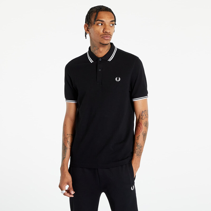 Tričko Fred Perry Twin Tipped Fred Perry Shirt Black S 44846867