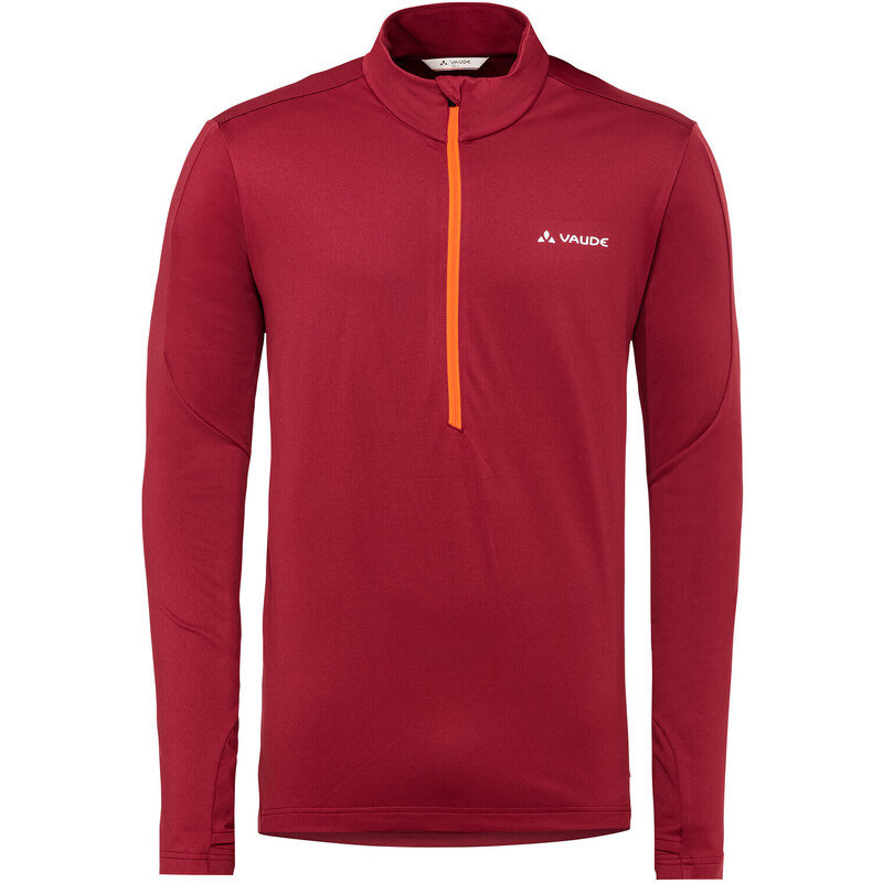 Vaude Livigno Halfzip II, pánsky pulóver, dark indian red 44847540