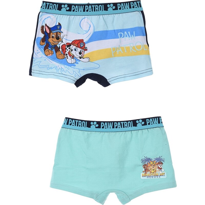 Sada chlapeckých boxerek - Paw Patrol - tyrkysová 44867373