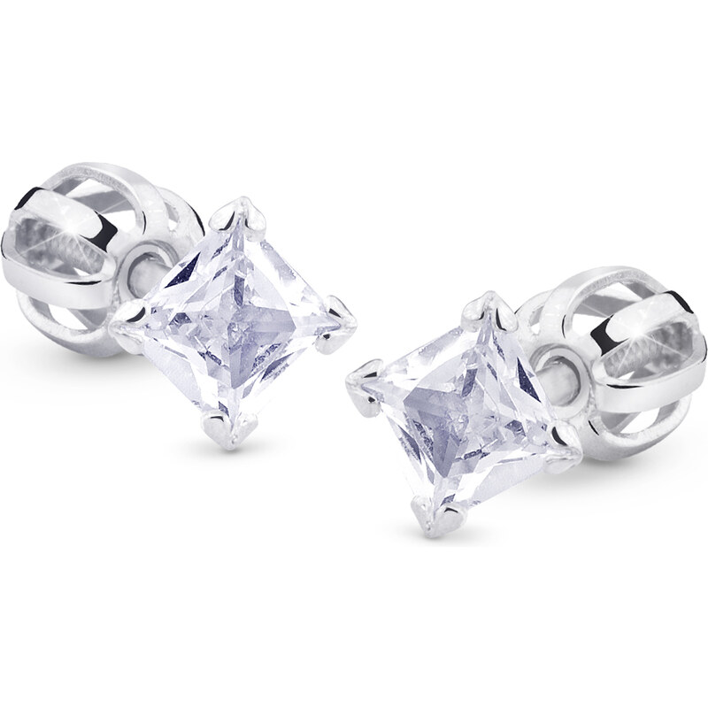 Cutie Jewellery Minimalistické kôstky z bieleho zlata Z5022-30-10-X-2 66591275