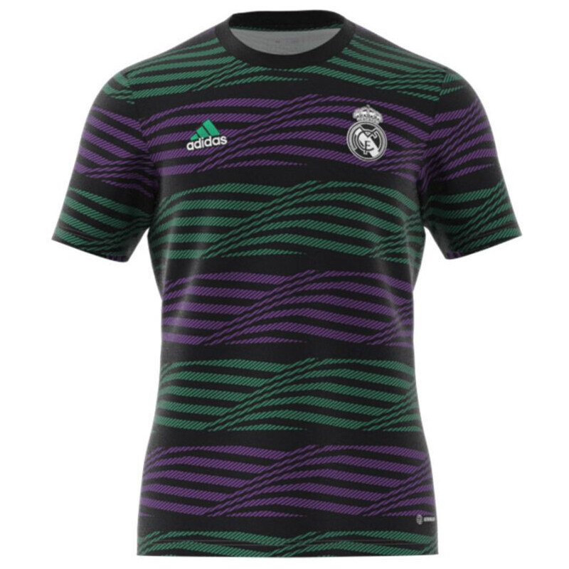 Pánske tričko Real Madrid Pre-Match Warm Up JSY M HT8799 čierna vzor - 49761631