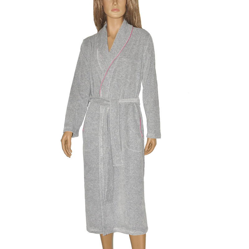 Dámsky župan Velur Lydie 389 Tmavo modrý - De Lafense 49795507