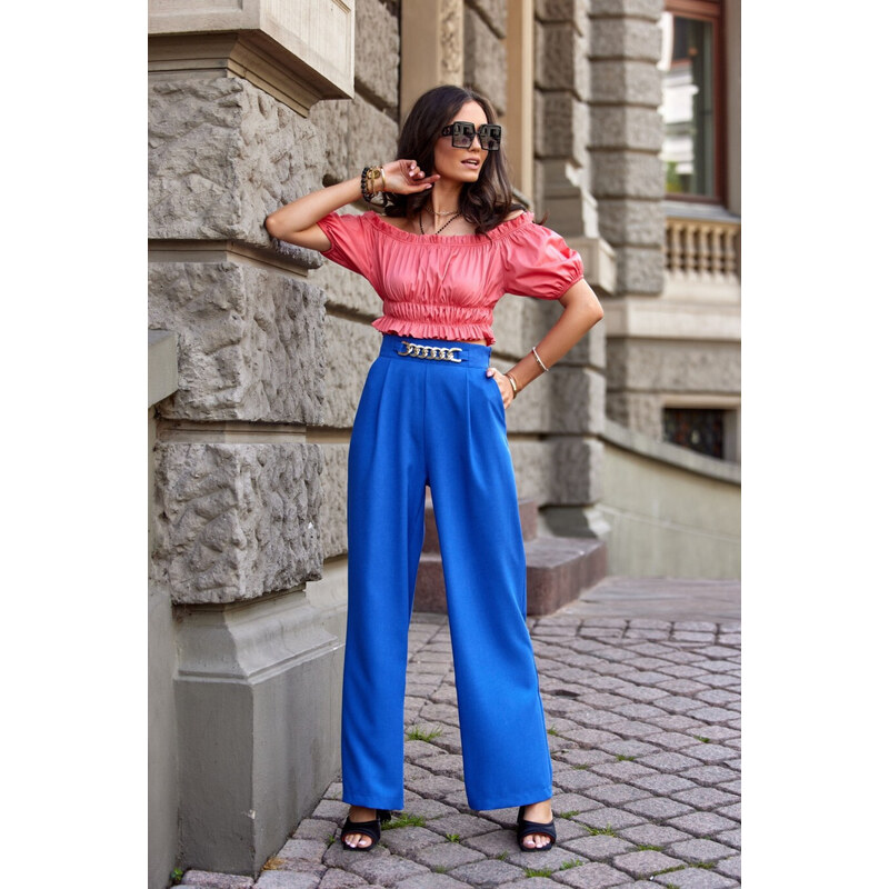 Roco Fashion Dámske nohavice SPD0020 modré - Roco 49763384