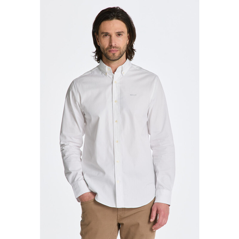 KOŠEĽA GANT REG PINPOINT OXFORD SHIRT WHITE 49041239