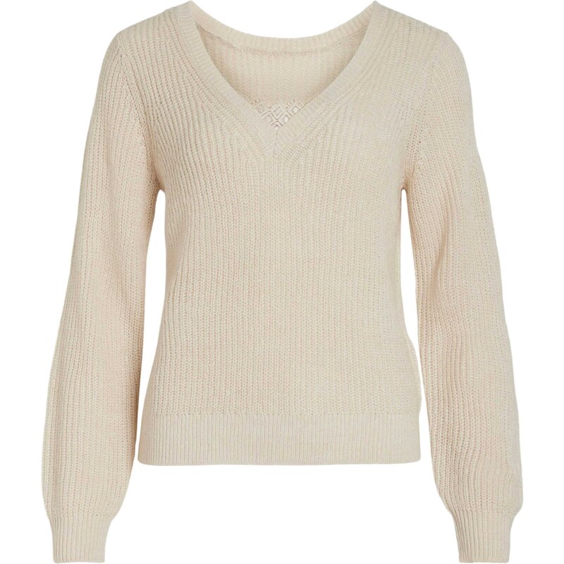 VILA Sveter Debra biela ako vlna 54254418