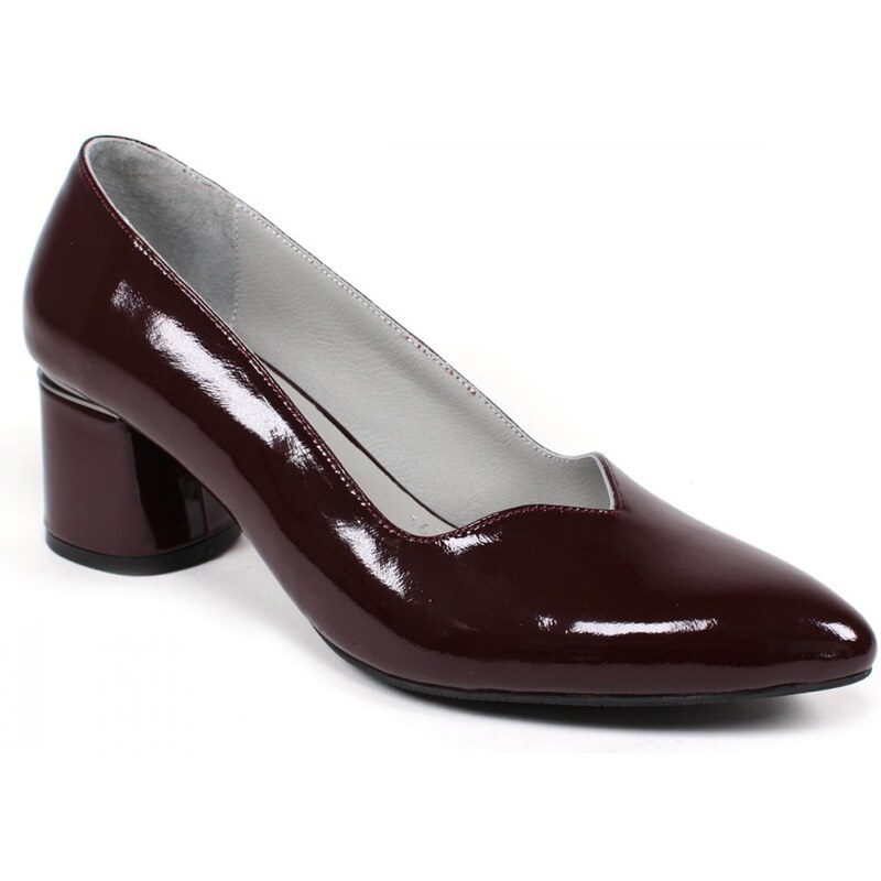 Secretshoes Elegantné lodičky BORDO LAK 44934146