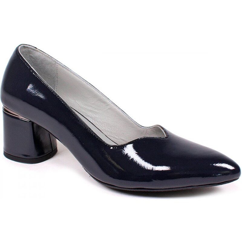 Secretshoes Elegantné lodičky TMAVOMODRÁ LAK 44934148