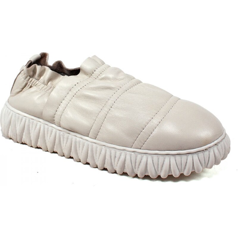 Secretshoes Zateplené poltopánky AQ AS21 R37 IVORY 44934169