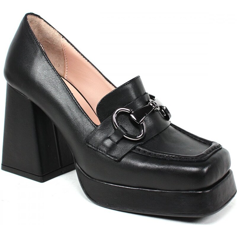 Secretshoes Štýlové lodičky AQ3562 02 ČIERNA HL.KOŽA 44934191