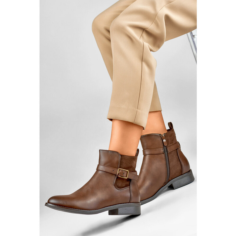 primohurt Hnědé ležérní dámské boty 58355830