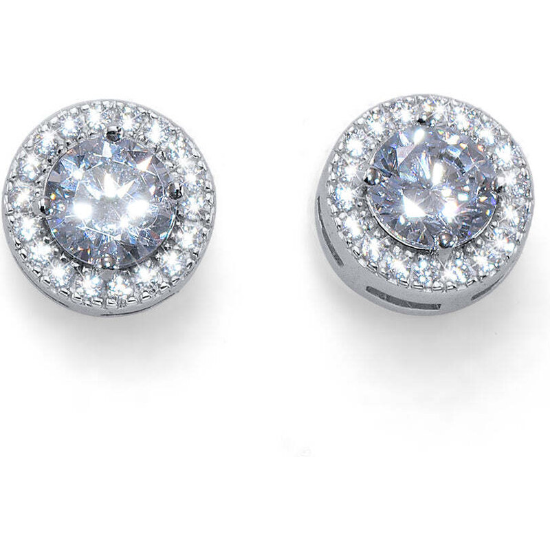 CRYSTalp Elegantné strieborné náušnice s kryštálmi Everlasting 40528.S 66582666