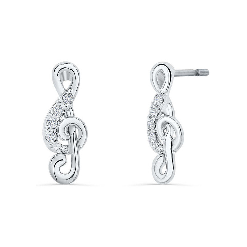 CRYSTalp Originálne kôstkové náušnice Husľový kľúč 4363.CRY.R 67759662