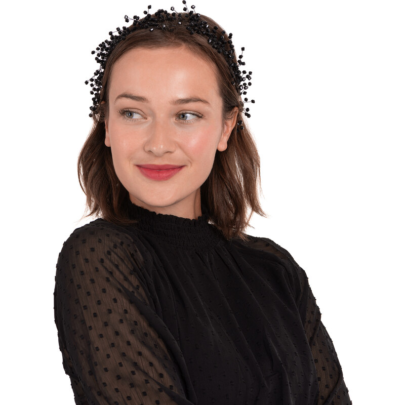 Troli Módna čierna čelenka do vlasov 66579265