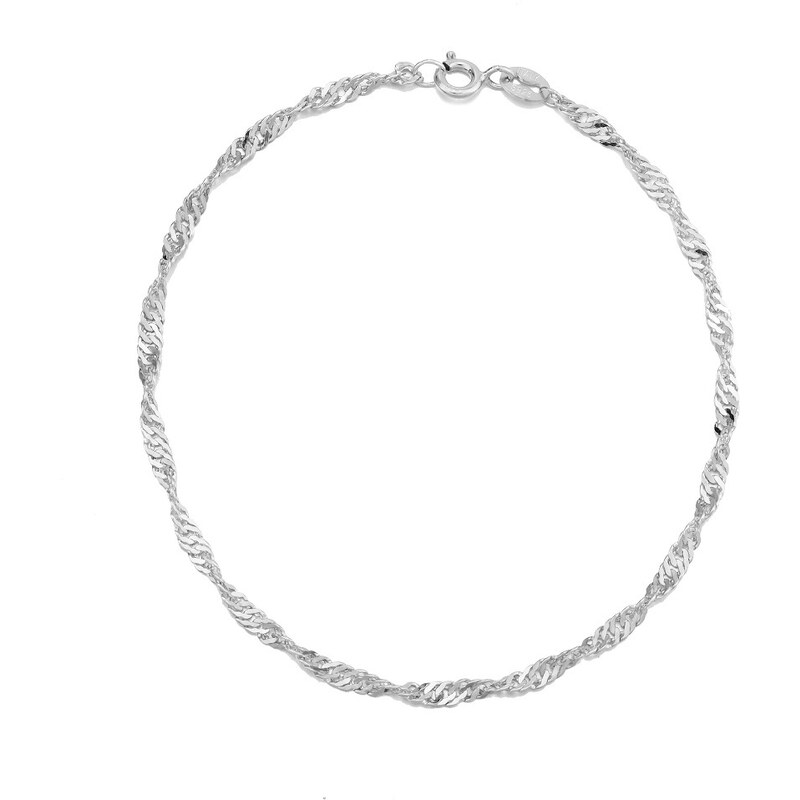 Olivie Strieborný náramok 20 cm SINGAPORE 7636 44988197