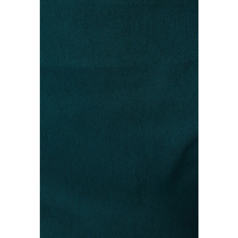 Trendyol Emerald Green Basic A-line mini dĺžka tkanej sukne s vysokým pásom