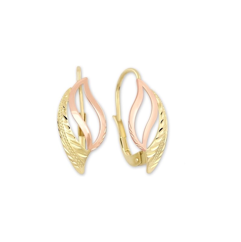 Soliter Nadčasové bicolor náušnice zo zlata 231 001 00601 66588605