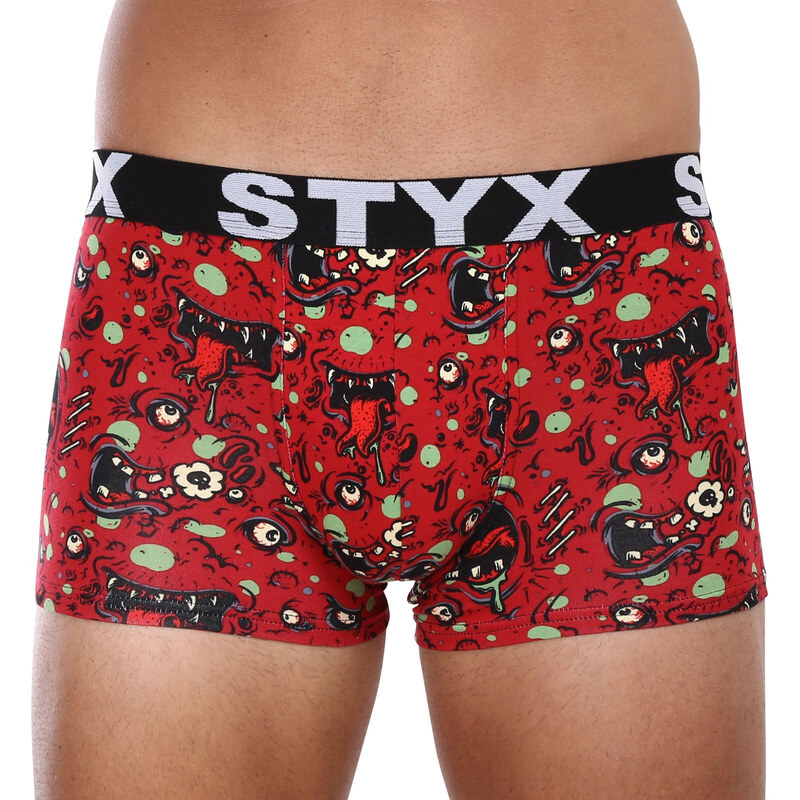 Pánske boxerky Styx art športová guma nadrozmer zombie (R1451) 4 44982389