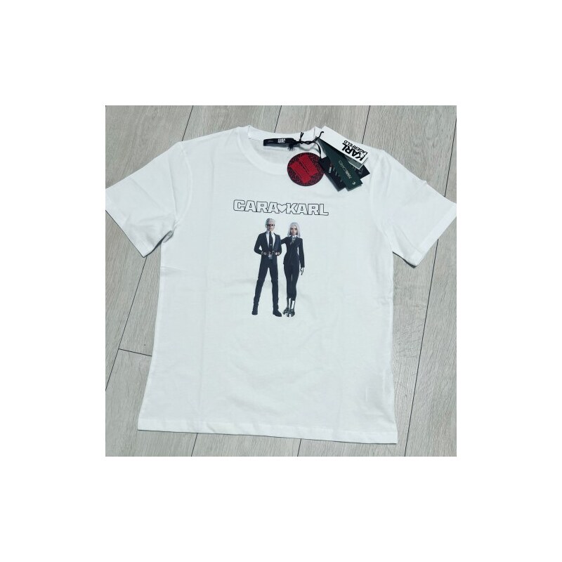 Michael Kors Karl Lagerfeld tričko biele x CARA