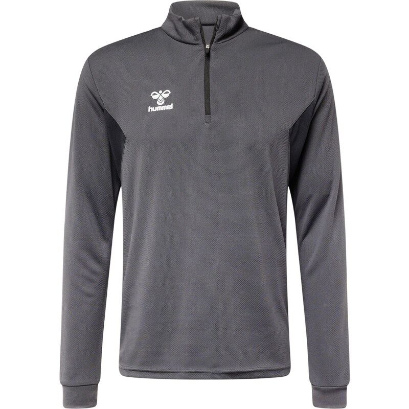 Hummel Športová mikina Authentic striebornosivá / biela 65791406