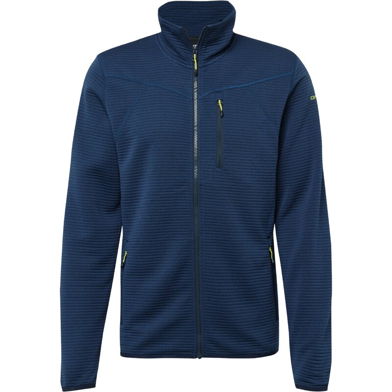 ICEPEAK Funkčná flisová bunda BERTHOLD tmavomodrá / žltá 68395078