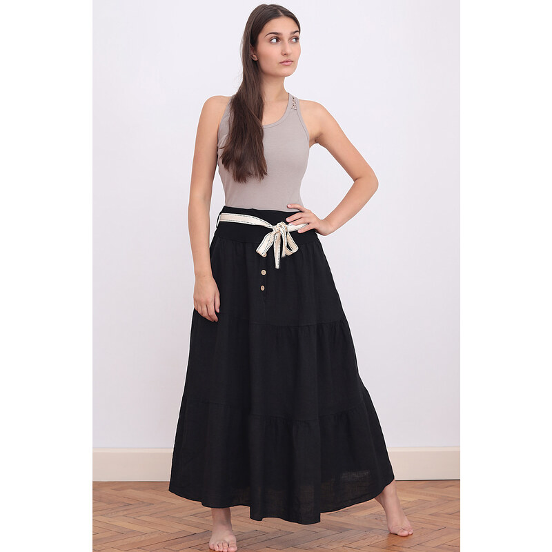 Glara Lanová sukňa 45011707