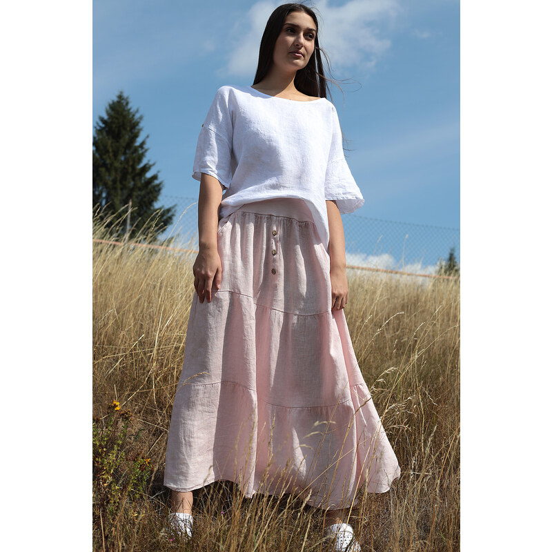 Glara Lanová sukňa 45011704