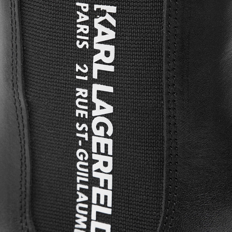 Členková obuv s elastickým prvkom KARL LAGERFELD