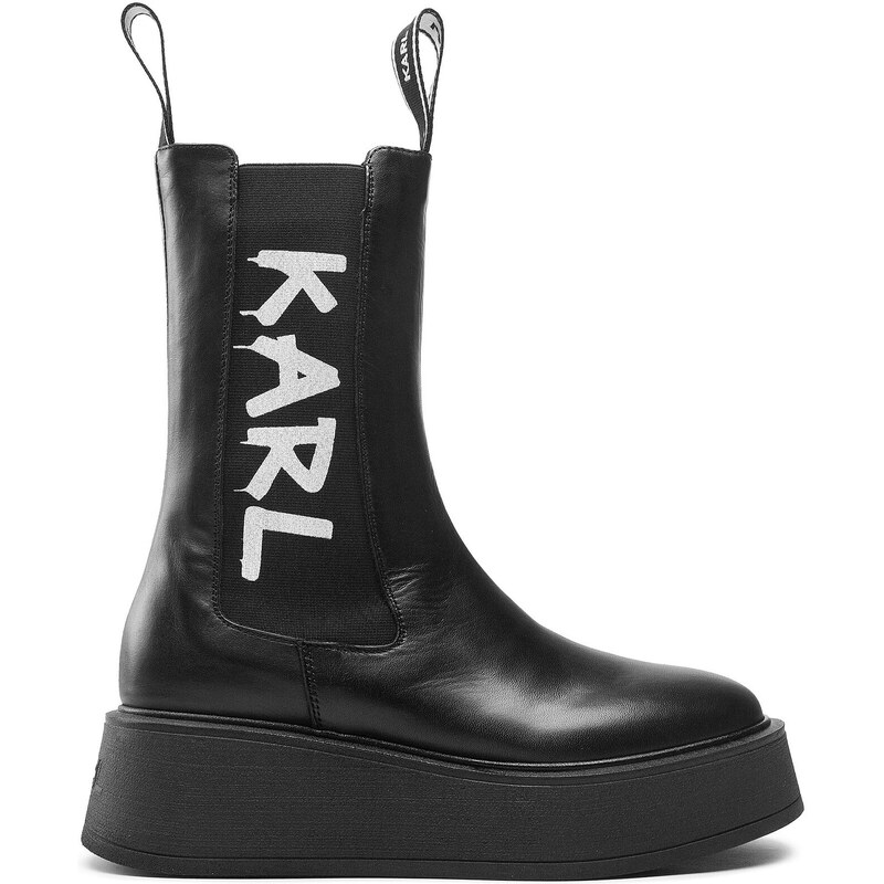 Členková obuv s elastickým prvkom KARL LAGERFELD