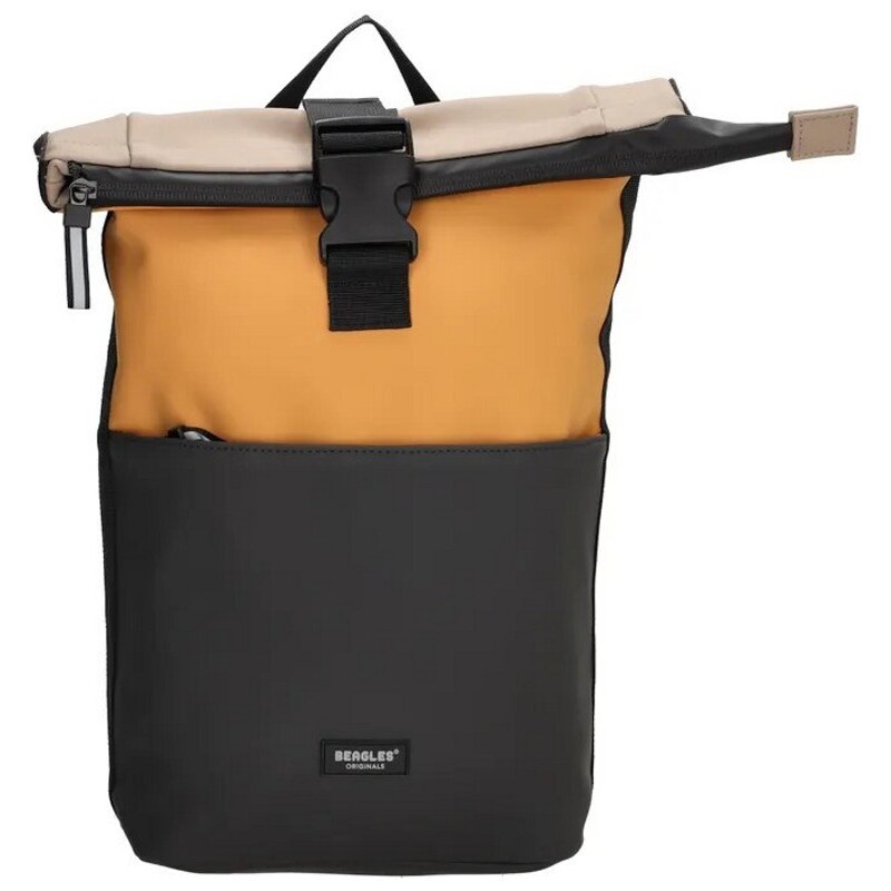 Beagles Originals Žltý objemný roll top batoh „Hashtag“ 45032808