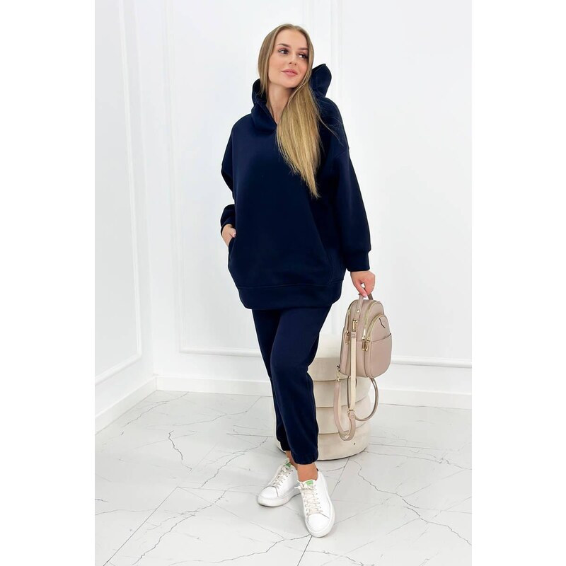 MladaModa Zateplená tepláková súprava s kapucňou model 9311 farba 36430898