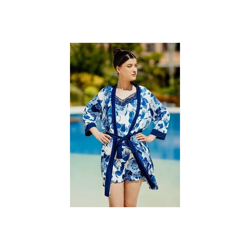 Eldar Dámsky viskózový župan Edna | modrá 45053802