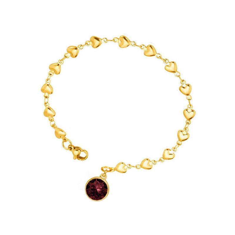 SWAROVSKI Elements Swarovski e. retiazka na nohu Hot Color, bordová 45067592