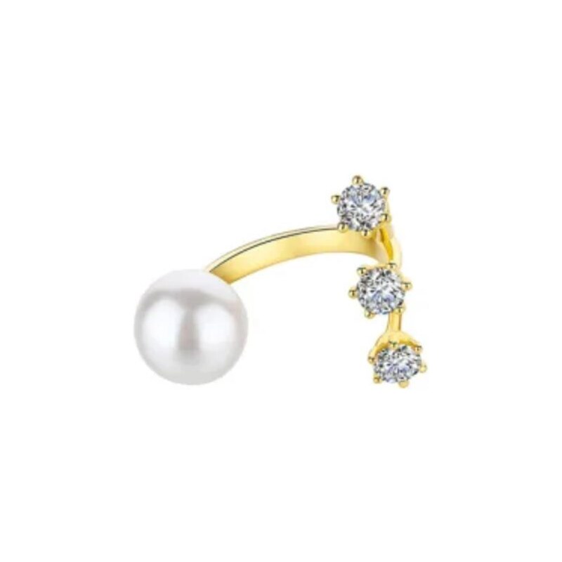 SWAROVSKI Elements Swarovski e. nastaviteľný prsteň s perlami 45067601