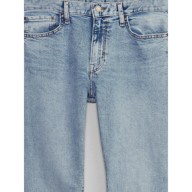 Svete modré pánske straight fit džínsy GAP 50546794