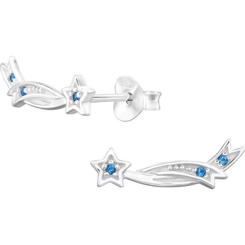 Olivie Strieborné pozdĺžne náušnice KOMETA 7659 45111273