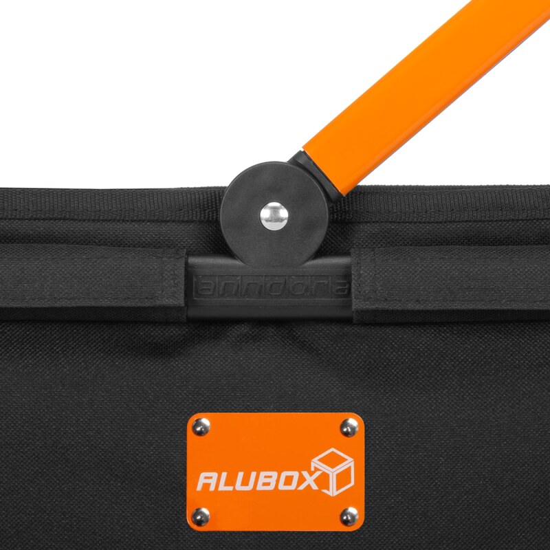 alubox Nákupný košík ALUBOX — čierna