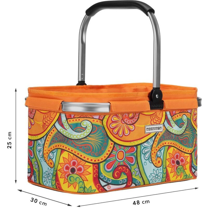 anndora Nákupný košík 22 litrov — oranžová