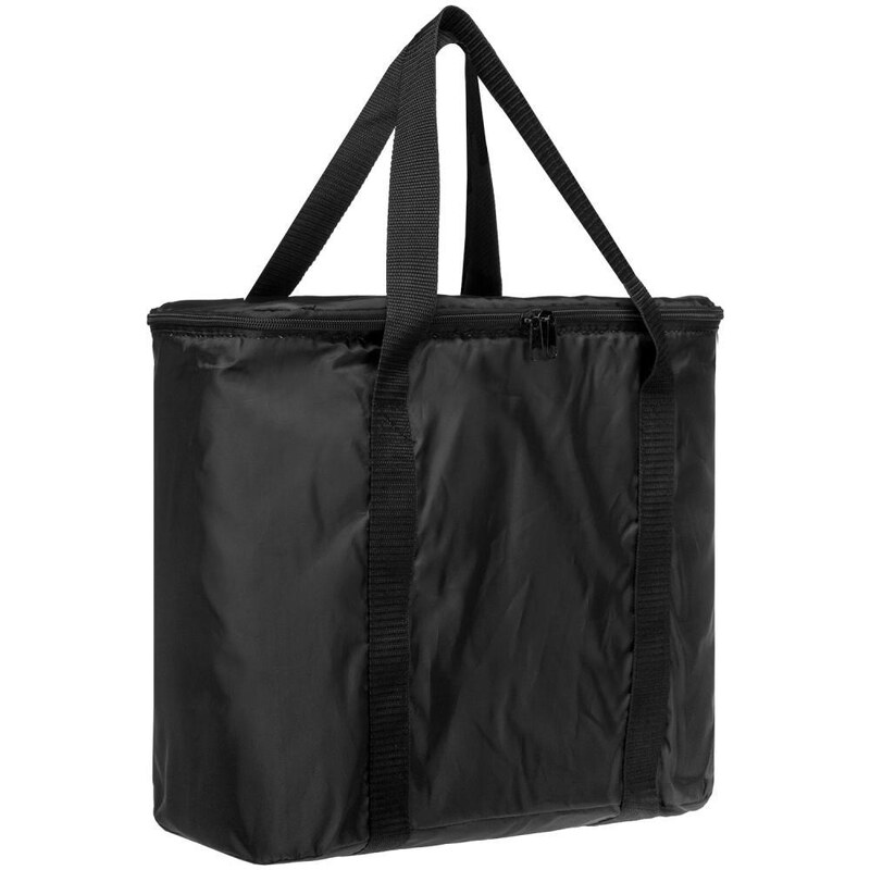 anndora Nákupná taška 2 v 1 látková a izolačná taška — čierna